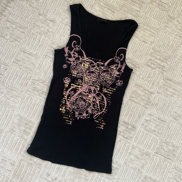 Express tank 100% cotton Medium EUC - Picture 2 of 16